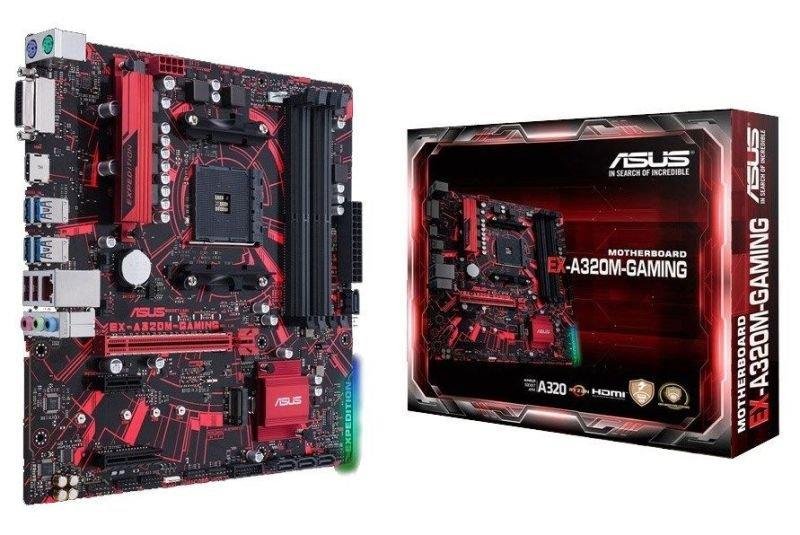 ASUS EX A320M GAMING AM4 Socket Micro ATX AMD 320 Chipset DDR4 Motherboard (Pre Owned)